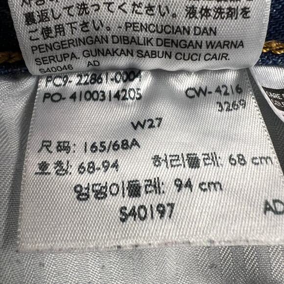 Levi's White Oak Cone Denim Selvedge Women's Button Fly Raw Hem Jeans Size 27 - Picture 9 of 13